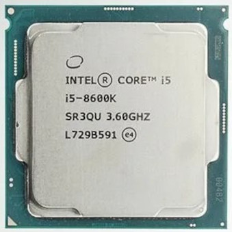 LGA1151v2 Intel Core i5-8600K (Gen.8) (3.60 Ghz 9M, DDR4) BOX (без кулера)