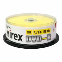 Матрица DVD-R 4.7Gb Mirex 16X Cake Box (25) Printable (UL130028A1M)